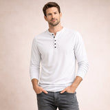 The Meadowcrest Hill Men’s Breathable Cotton Blend Henley Shirt