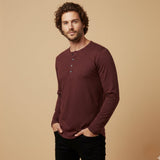 The Berkshire Men’s Casual Button Neck Henley Cotton T-Shirt
