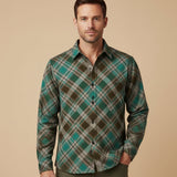 The Huntley Men’s Two Tone Patchwork Western Soft Denim Shirt