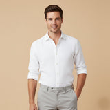The Carlisle Men’s Breathable Relaxed Fit Cotton Linen Shirt