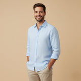 The Carlisle Men’s Breathable Relaxed Fit Cotton Linen Shirt