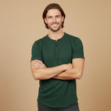 The Windsor Men’s Casual Henley Collar Summer T-Shirt