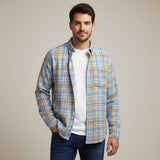 The Glenhurst Men’s Loose Fit Casual Retro Plaid Shirt