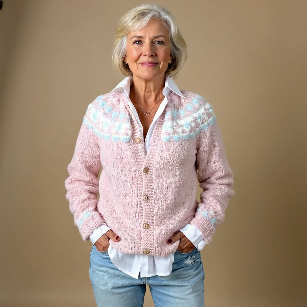 Selena vintage Icelandic cardigan for women | Ellie Dublin