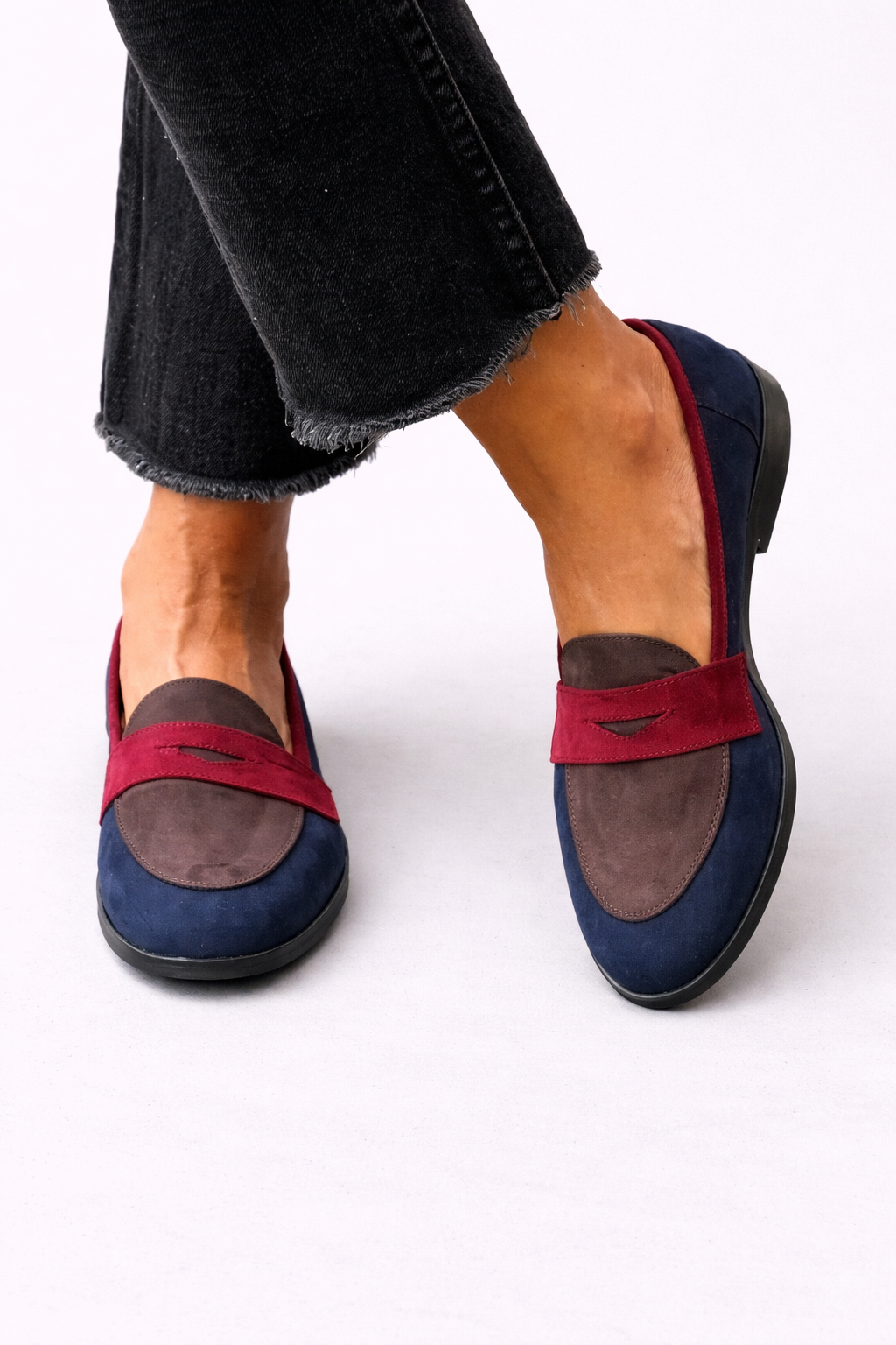 Sylvie - Chic Two-Tone Moccasin