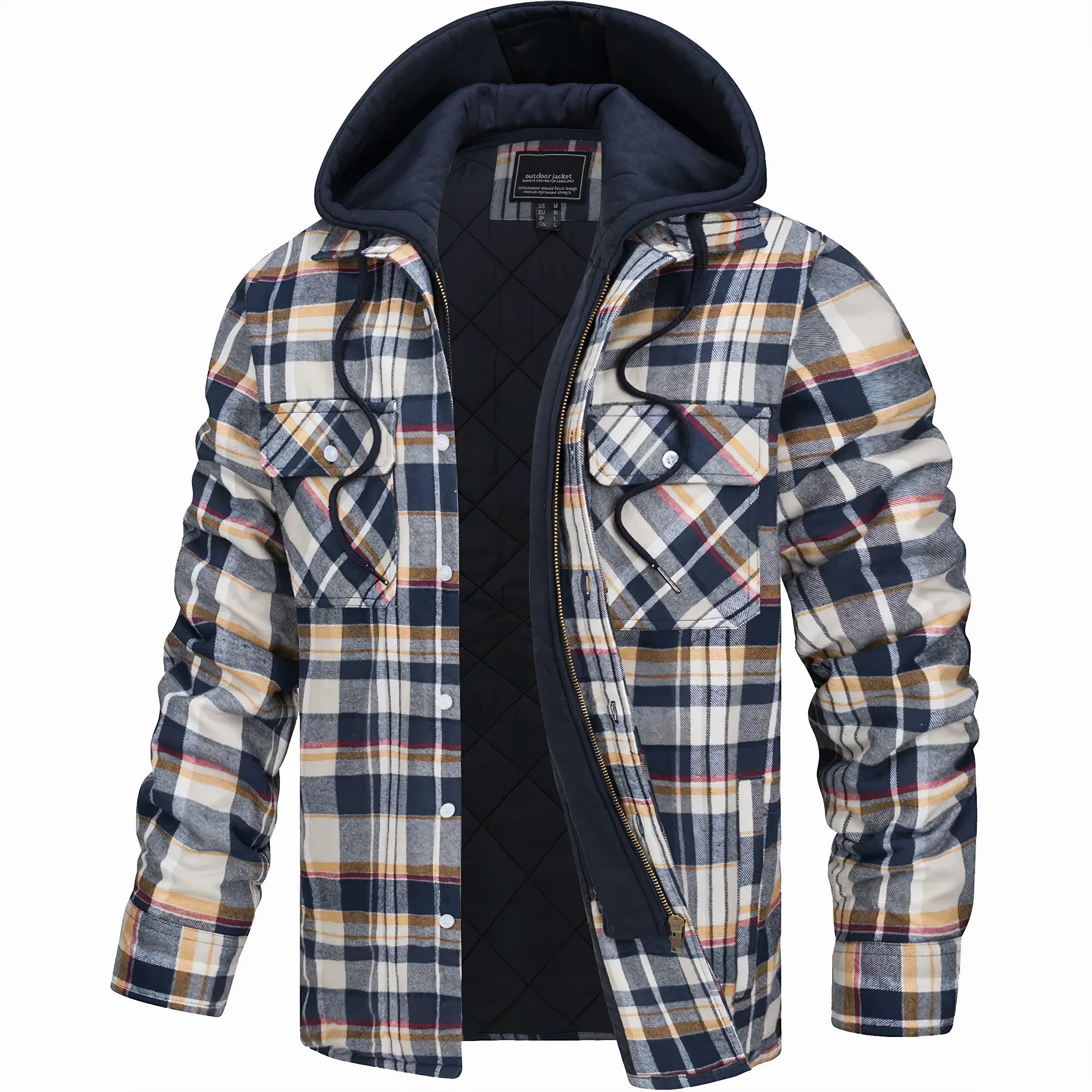 Lyonard™ | Zip-Up Checked Jacket