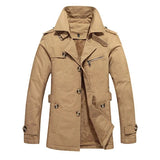 Étienne™ | Sophisticated Men's Trench Coat Featuring Quilted Accents