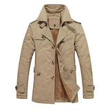 Étienne™ | Sophisticated Men's Trench Coat Featuring Quilted Accents