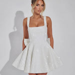 Victoria Sparkling Mini Dress with Paillette Bow – view 4
